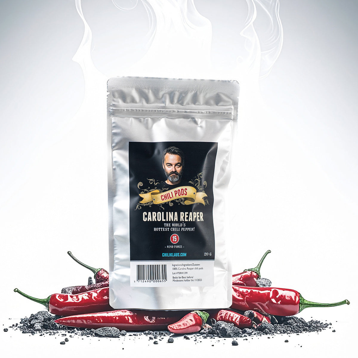 Carolina Reaper – hele og tørrede